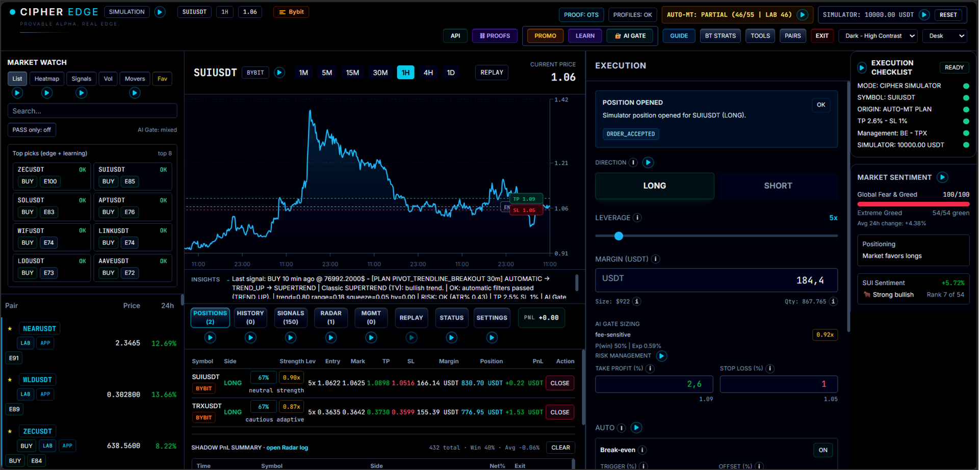 Cipher Edge terminal screenshot